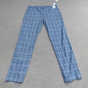 Tommy Bahama Pants 32 x 29 Blue Islandzone Performance Plaid NEW